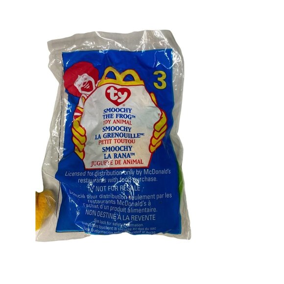 Frog TY Beanie Baby Smoochy Matching Teanie Beanie Set - Picture 5 of 6